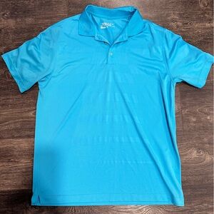 Nike Golf Tour Performance Vibrant Blue Men's Polo Golf Shirt Size lg